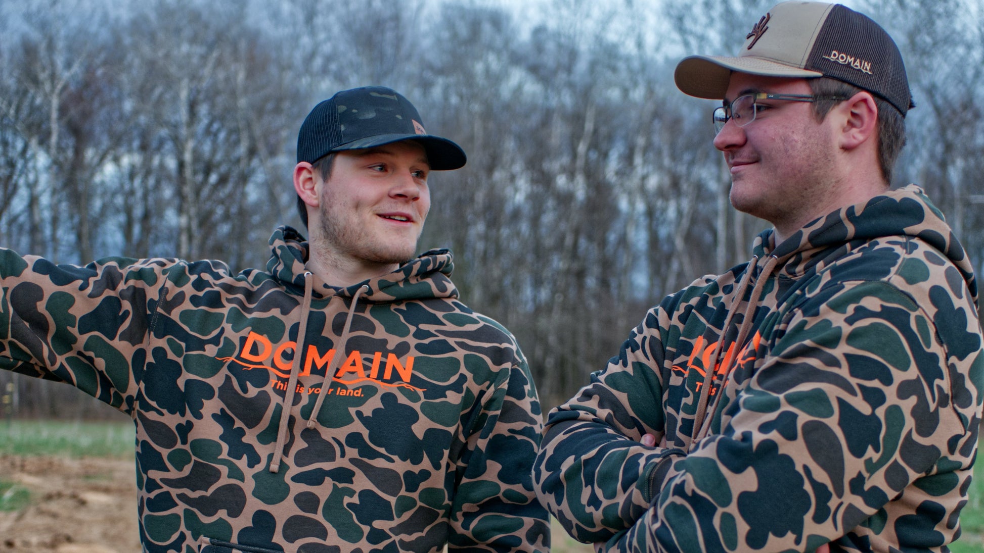 Domain Camo Blaze Orange Sweatshirt